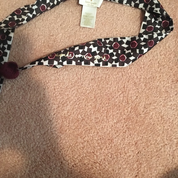 Kate Spade scarf /headband/or tie on the bag - Picture 6 of 9